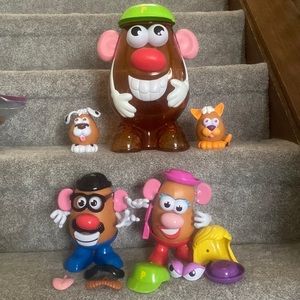 Mr. Potato Head Family with storage container